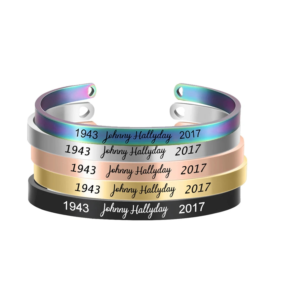 Bracelet hommage à Johnny