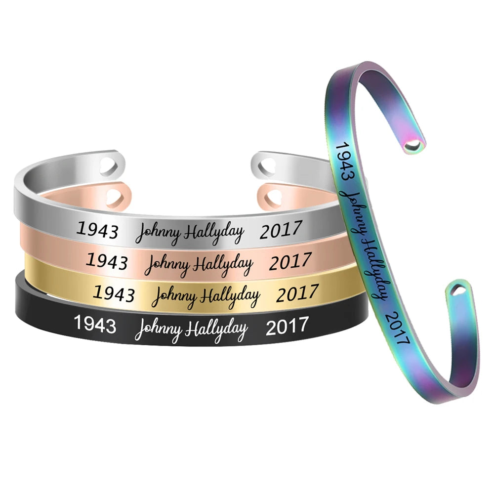Bracelet hommage à Johnny